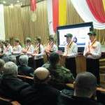 Торжественное заседание в Цхинвале посвященное Дню защитника Отечества