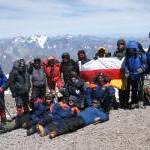 Юго-осетинские альпинисты на вершине Аконкагуа