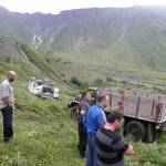 Фотографии с места крушения пассажирского автобуса на ТрансКАМе