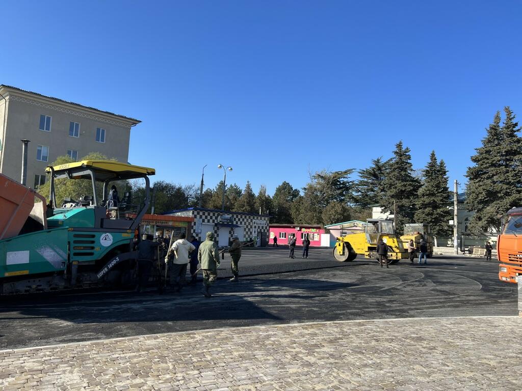 В Цхинвале завершается реконструкция Привокзальной площади |  Государственное информационное агентство 