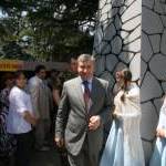 Президент РЮО Эдуард Кокойты на Осетинском подворье в рамках фестиваля Яблоко нартов