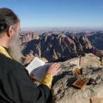 Освящение икон на горе Синай