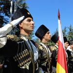 репетиция парада в Южной Осетии