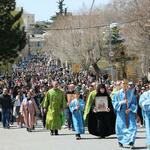 Празднование Вербного воскресенья 